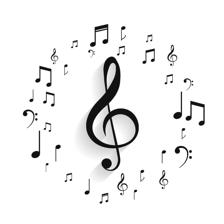 Vettore gratuito segno chiave musicale per il tuo prossimo concerto