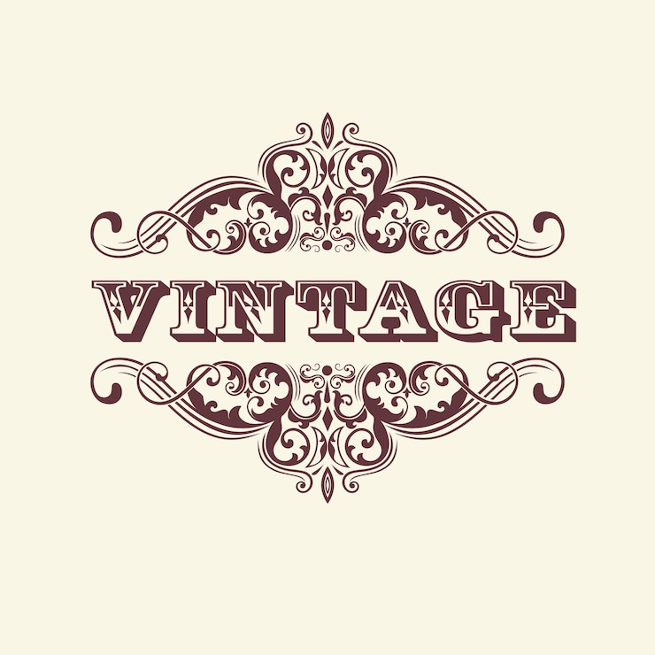 Vettore gratuito segno in stile vintage. con elementi floreali. elegante elemento per la progettazione di un invito.