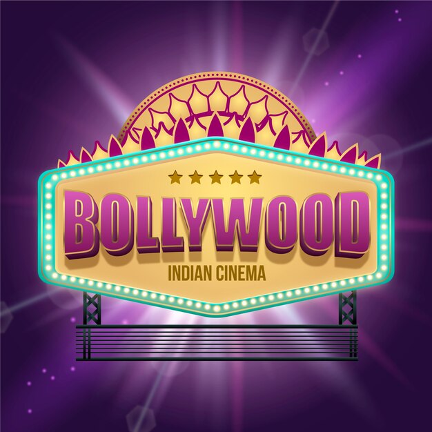 Segno realistico del cinema indiano di bollywood