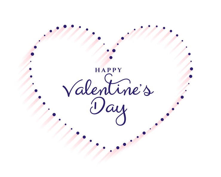 Vettore gratuito semplice disegno di sfondo bianco per la festa di san valentino
