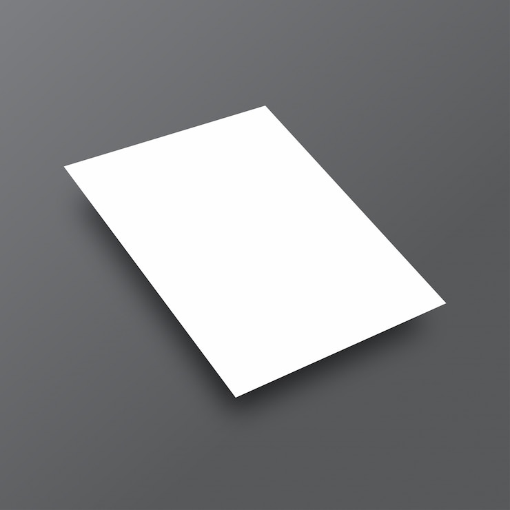 Vettore gratuito semplice mockup bianco