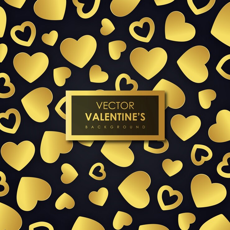 Vettore gratuito semplice sfondo di cuori di san valentino