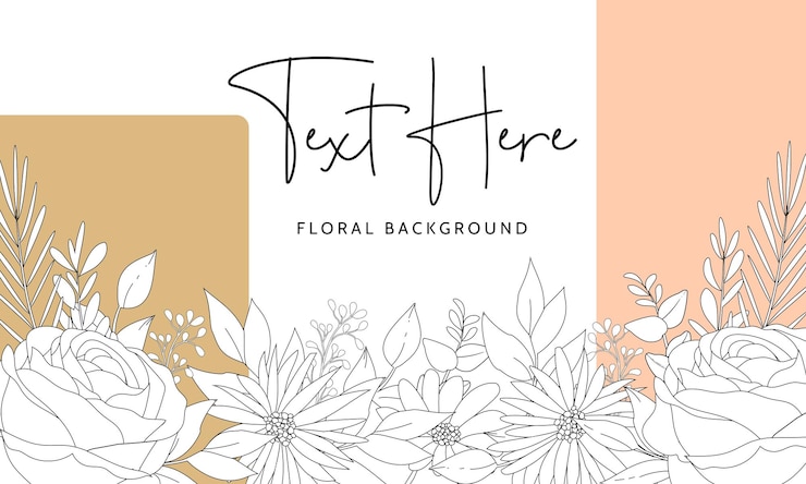Vettore gratuito semplice sfondo floreale con peri colore astratto