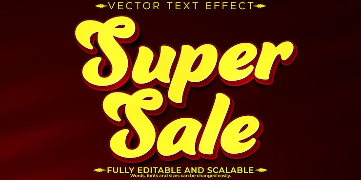 Vettore gratuito semplico effetto di testo creativo editabile stile di testo di marca e aziendale