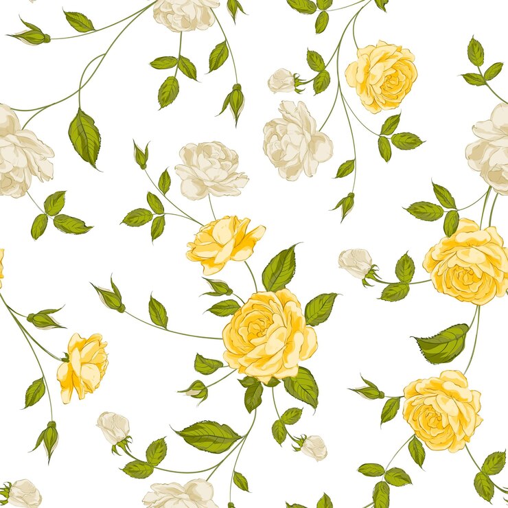 Vettore gratuito senza giunte di rose.