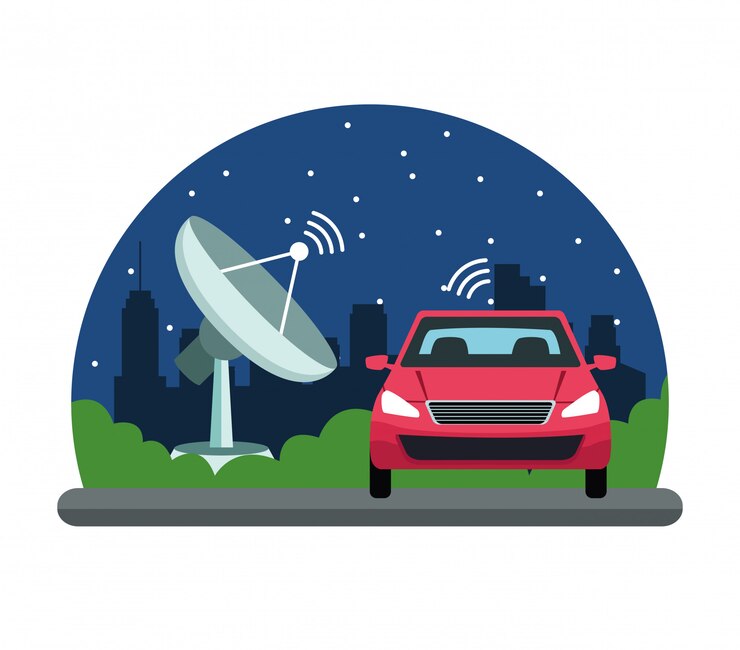 Vettore gratuito servizio di localizzazione gps