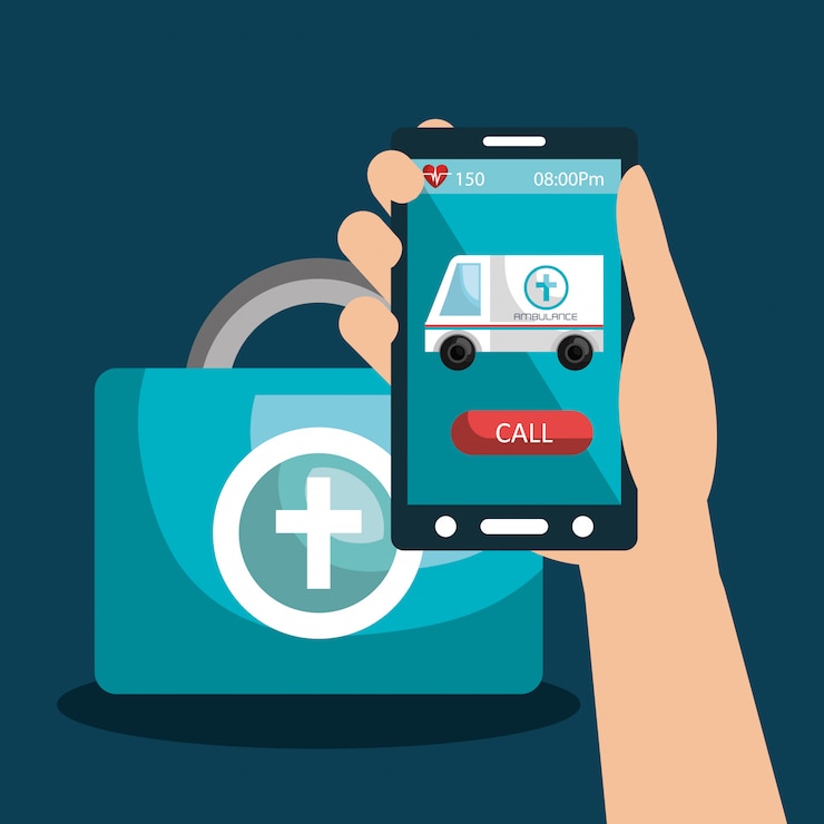 Vettore gratuito servizio di tecnologia sanitaria