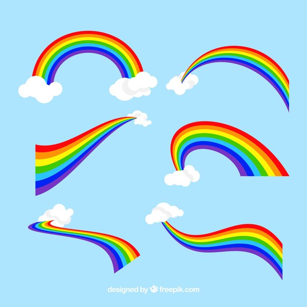Set arcobaleno colorato