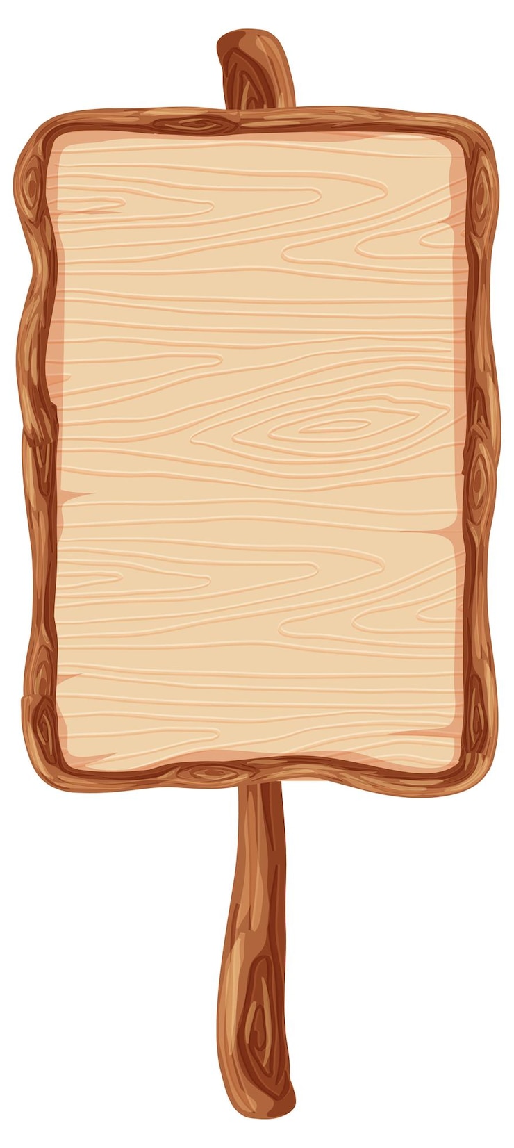 Vettore gratuito set di banner cartello in legno