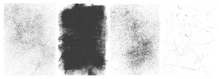 Vettore gratuito set di banner retrò grunge