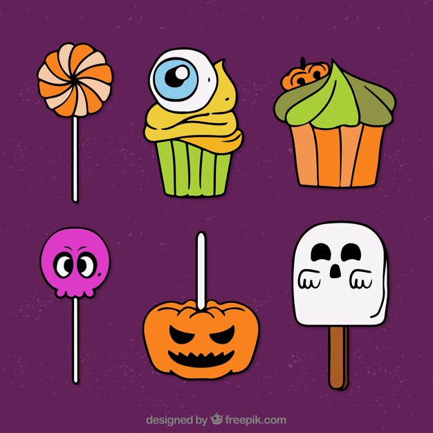 Set di caramelle di Halloween e lecca-lecca