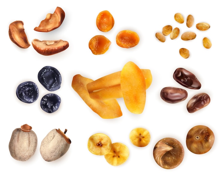 Vettore gratuito set di cibo sano