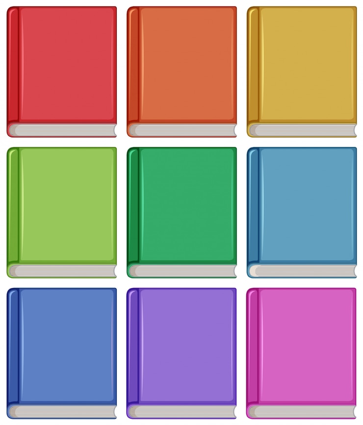 Vettore gratuito set di copertina del libro diverso