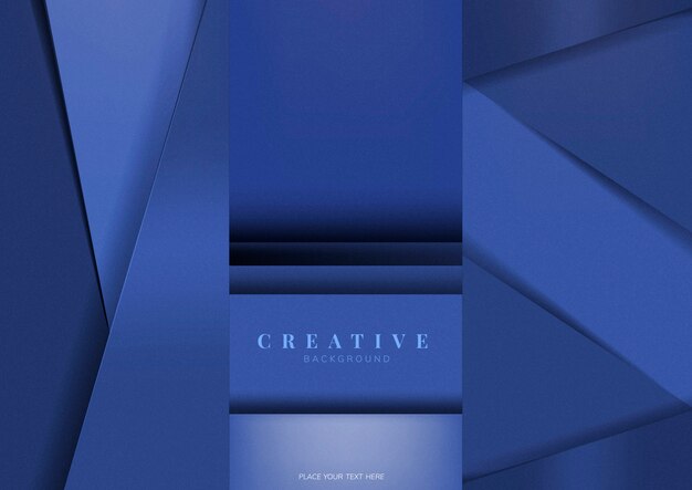 Set di disegni di sfondo creativo in blu