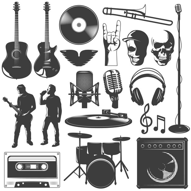 Set di icone musicali
