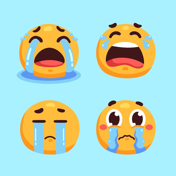 Vettore gratuito set di illustrazioni emoji disegnate a mano