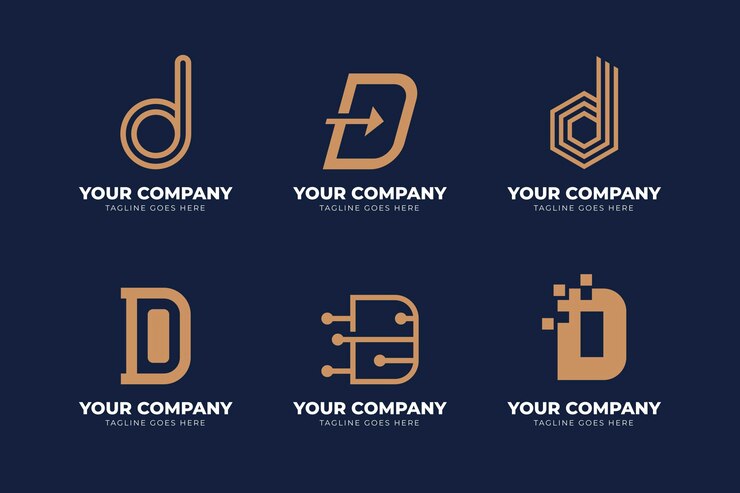 Vettore gratuito set di loghi diversi d design piatto