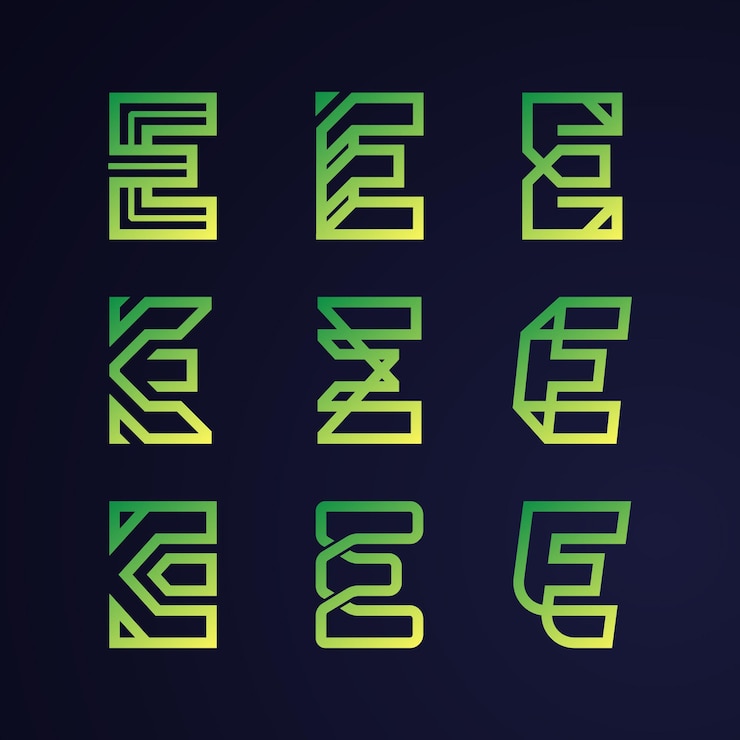 Vettore gratuito set di modelli di logo o gradiente