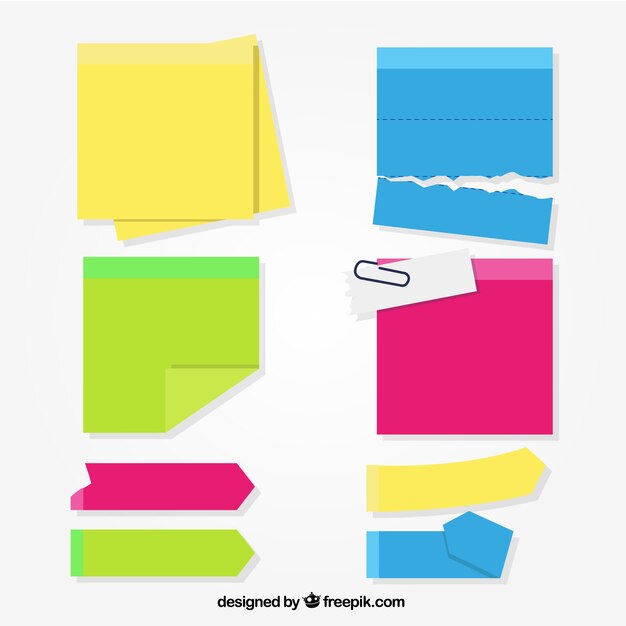 Set di post-it colorati