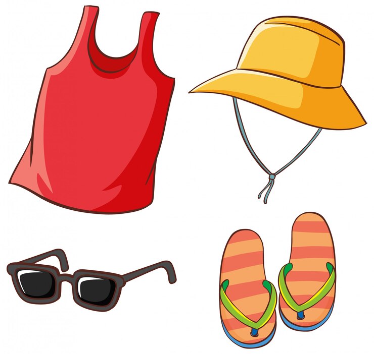 Vettore gratuito set di vestiti