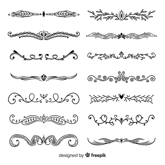 Set divisori ornamento da collezione