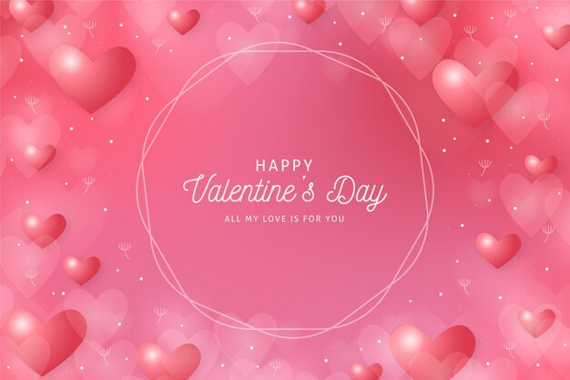 Sfocato sullo sfondo di San Valentino rosa