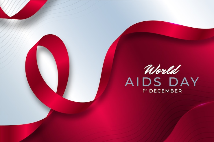 Vettore gratuito sfondamento della giornata mondiale dell'aids