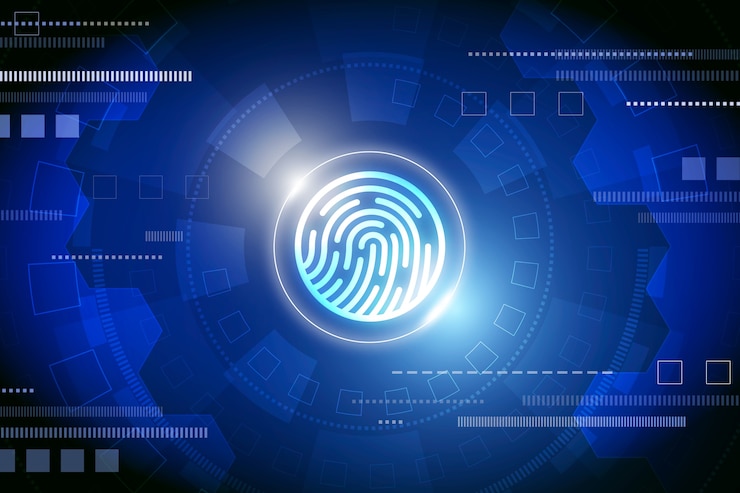 Vettore gratuito sfondamento tecnologico futuristico
