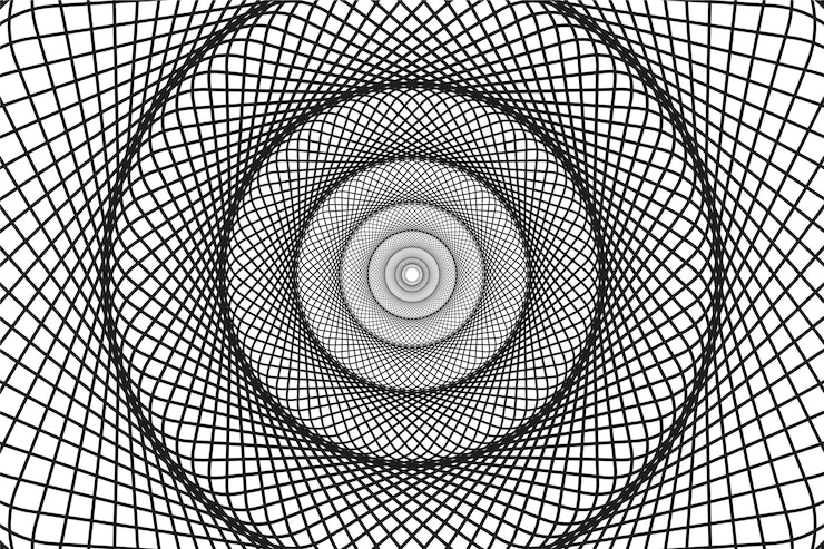 Vettore gratuito sfondi di illusioni ottiche psichedeliche