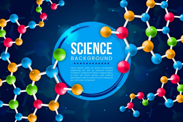 Sfondi scientifici realistici colorati