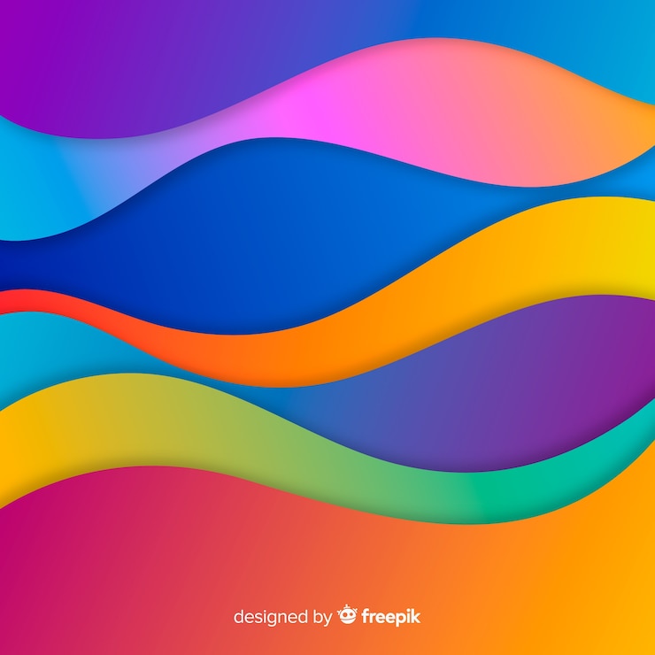 Vettore gratuito sfondio a forma colorata moderna
