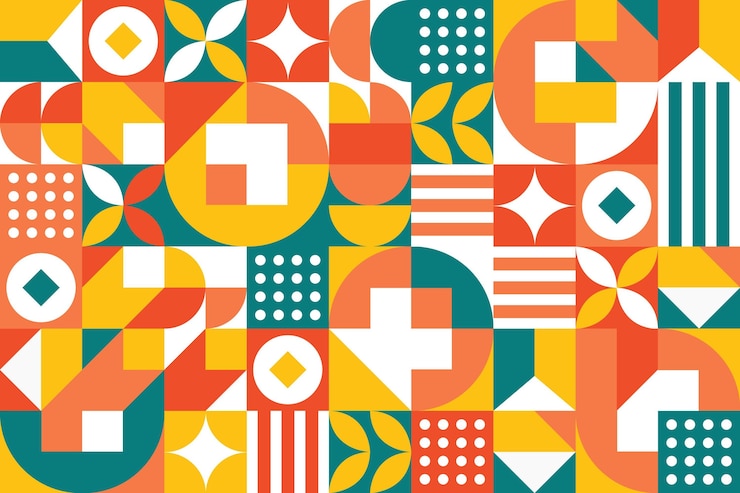 Vettore gratuito sfondio a mosaico piatto