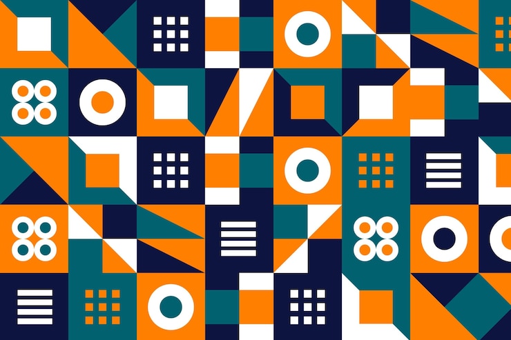 Vettore gratuito sfondio a mosaico piatto