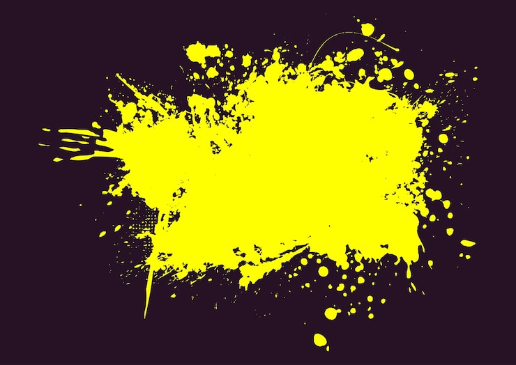 Vettore gratuito sfondio astratto con un disegno grunge giallo dipinto a mano