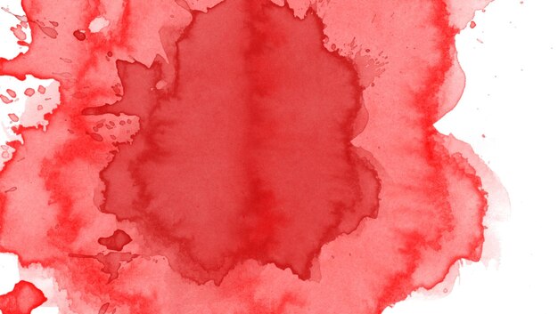 Sfondio bianco con acquerello rosso