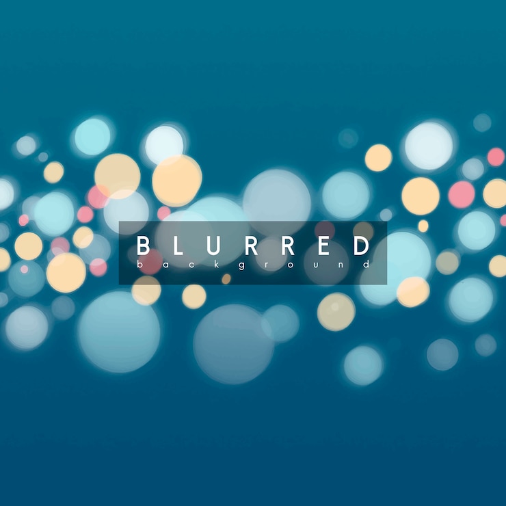 Vettore gratuito sfondio bokeh blu