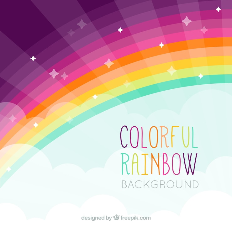 Vettore gratuito sfondio colorato dell'arcobaleno