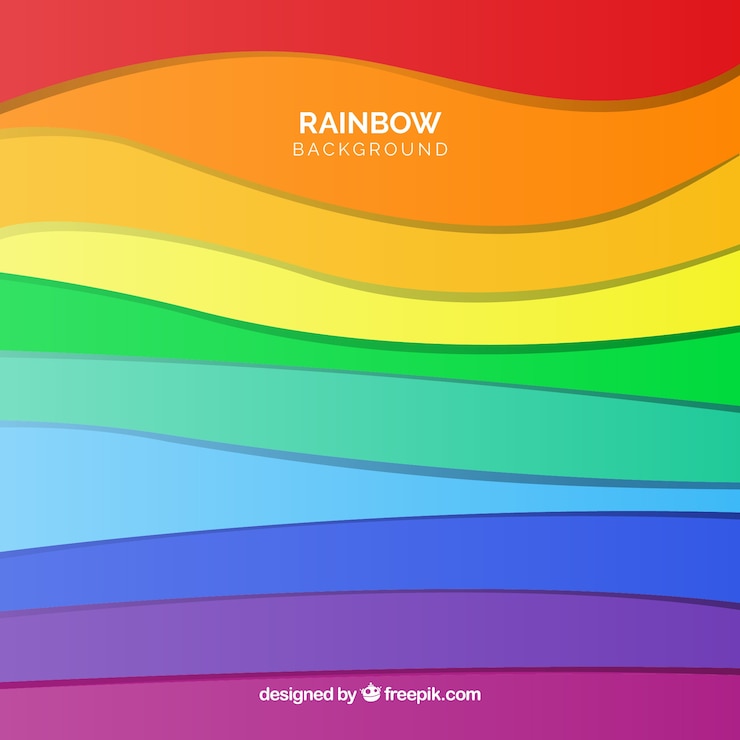Vettore gratuito sfondio colorato dell'arcobaleno