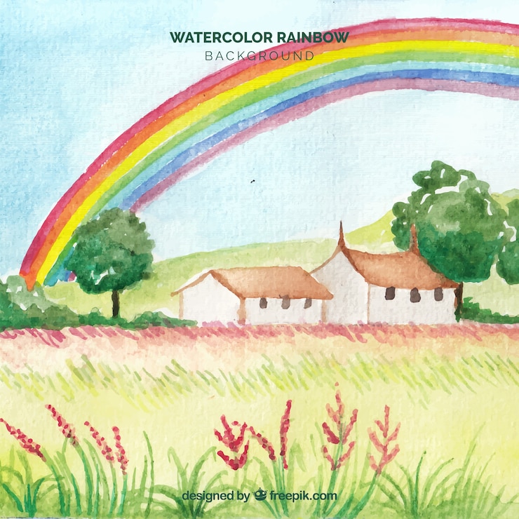Vettore gratuito sfondio colorato dell'arcobaleno