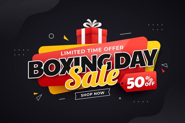 Sfondio del giorno della boxe in gradiente