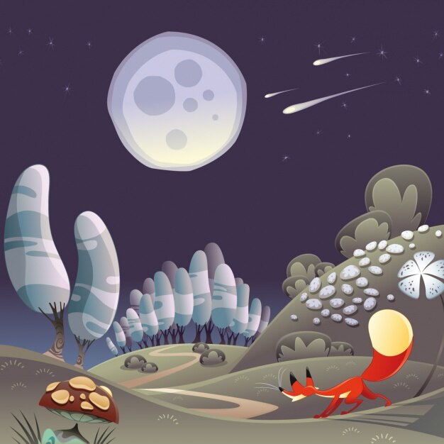 Vettore gratuito sfondio del paesaggio naturale