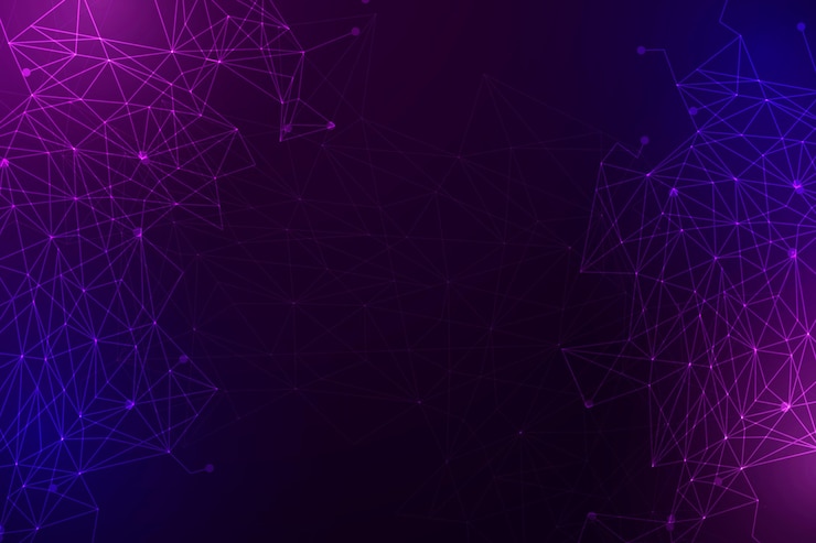 Vettore gratuito sfondio della connessione di rete gradiente