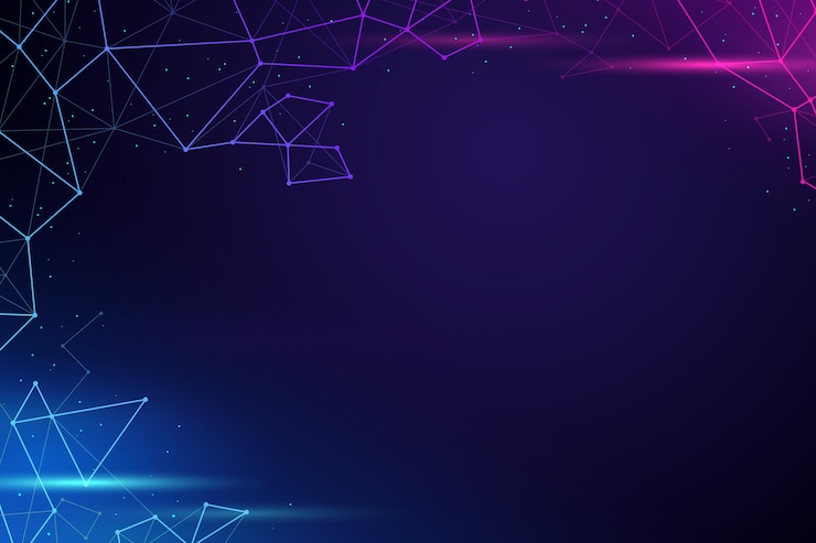 Vettore gratuito sfondio della connessione di rete in stile gradiente