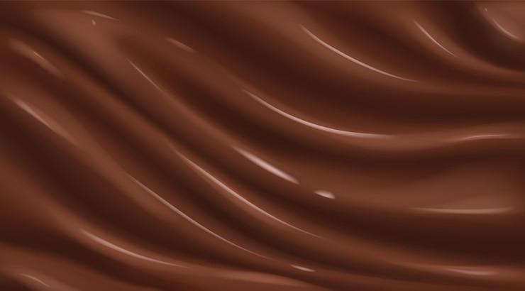 Vettore gratuito sfondio di cioccolato realistico