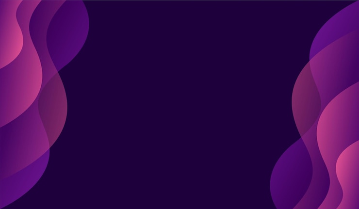 Vettore gratuito sfondio di colore viola gradiente disegni astratti a onde moderne