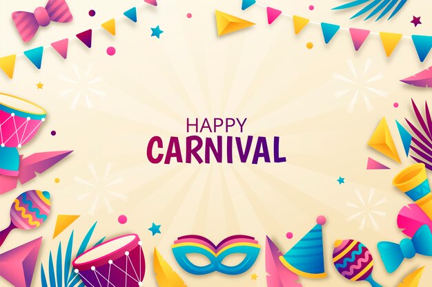 Sfondio di una festa di carnevale gradiente