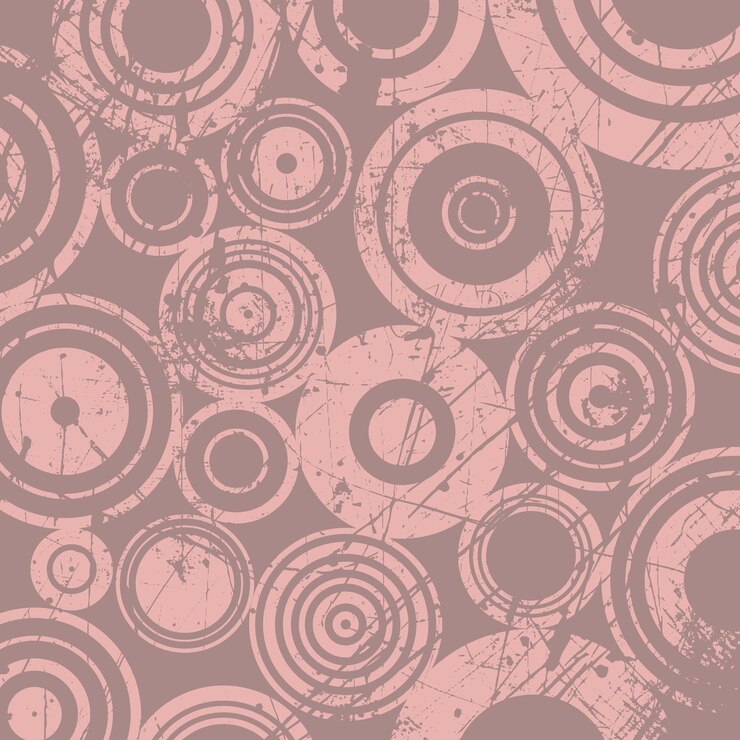 Vettore gratuito sfondio in stile grunge con disegno a cerchi retro