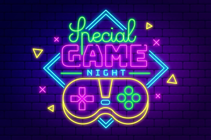 Vettore gratuito sfondio notturno del gioco gradiente