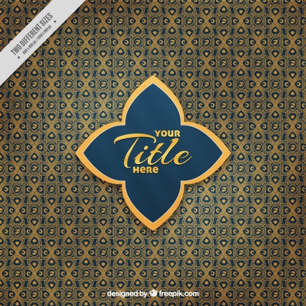 Vettore gratuito sfondio ornamentale in stile arabo
