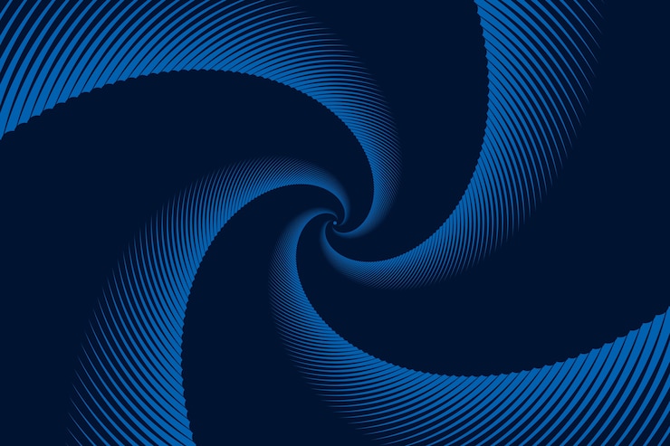 Vettore gratuito sfondo a cerchio a spirale a disegno piatto